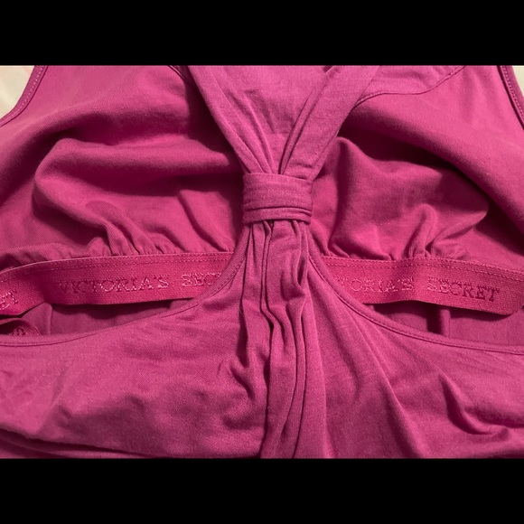 VS - Magenta Tank Top with Gold Sequins and Built in Bra - Size Medium - Picture 5 of 5